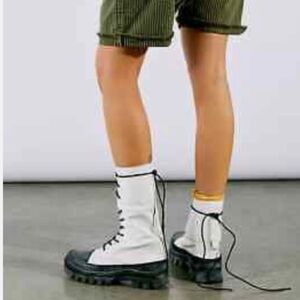 Free People Goldie Lug Sole Lace UP Utility Boots size 7